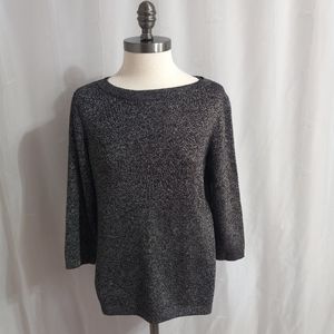 Liz Claiborne - Crew Neck Pullover Sparkle Sweater
